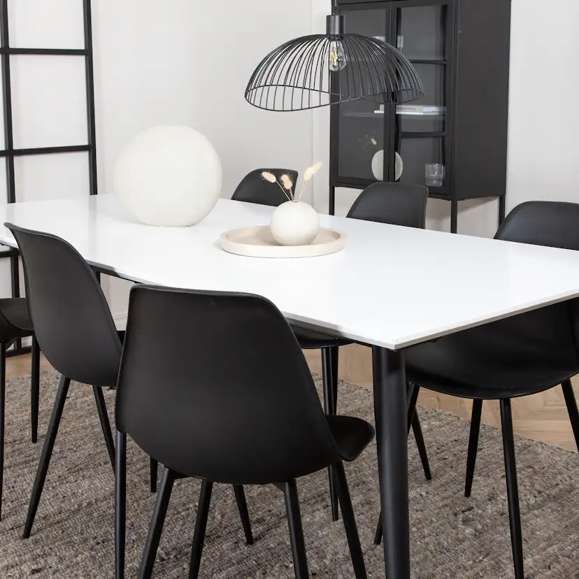 Matgrupp Venture Home Jolie med 6 Pobbie Stolar Järn