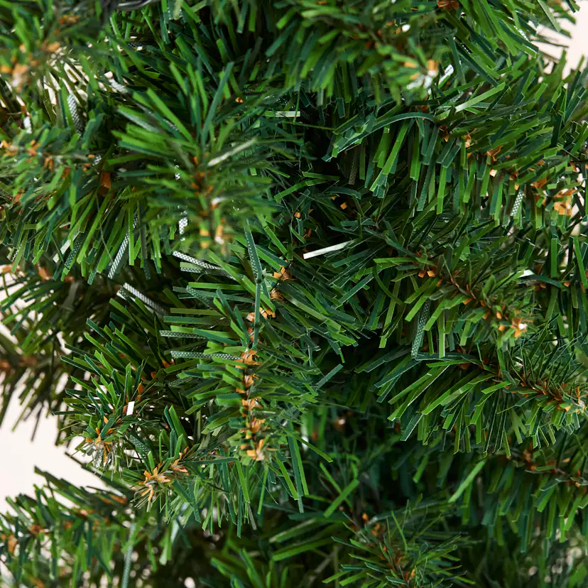 Plastgran Nordic Winter Julgransset med 2 st Granar med LED-Belysning och Jordspett Utomhus