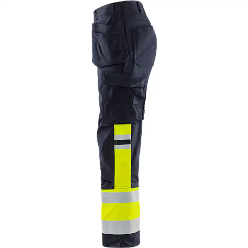 Flamestat hantverkarbyxa stretch 2163 ATHF, klass 1 Storlek: C154, Gul/Marinblå