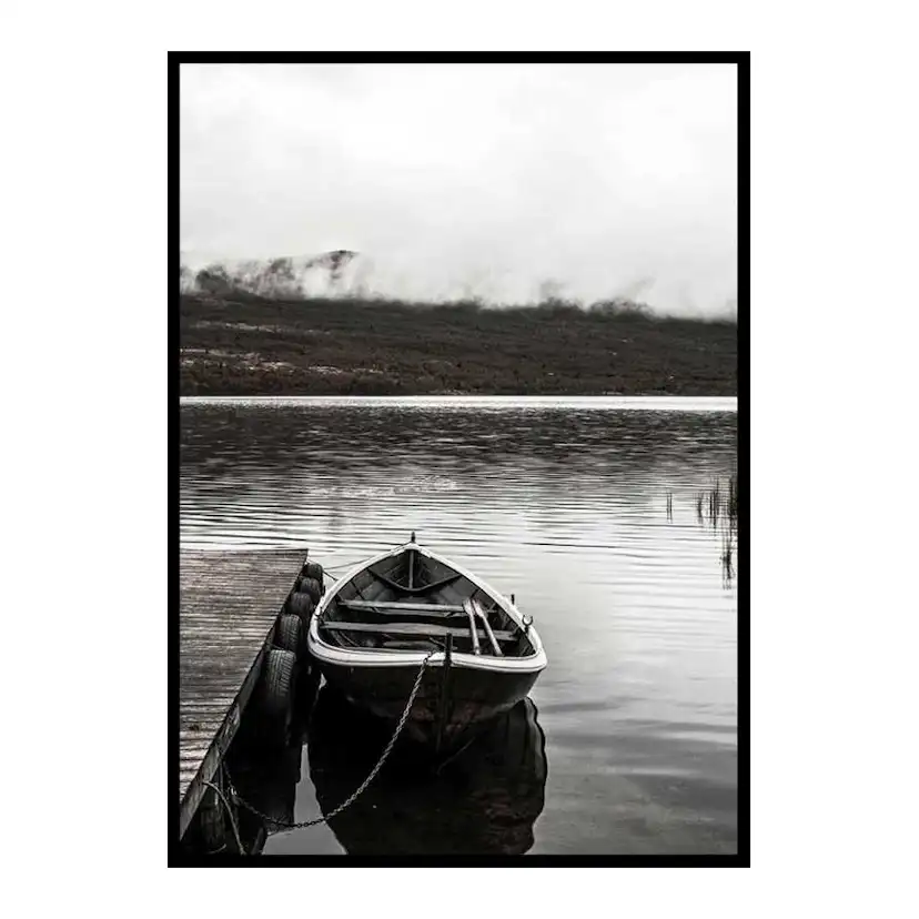 Poster Gallerix Boat In Lake