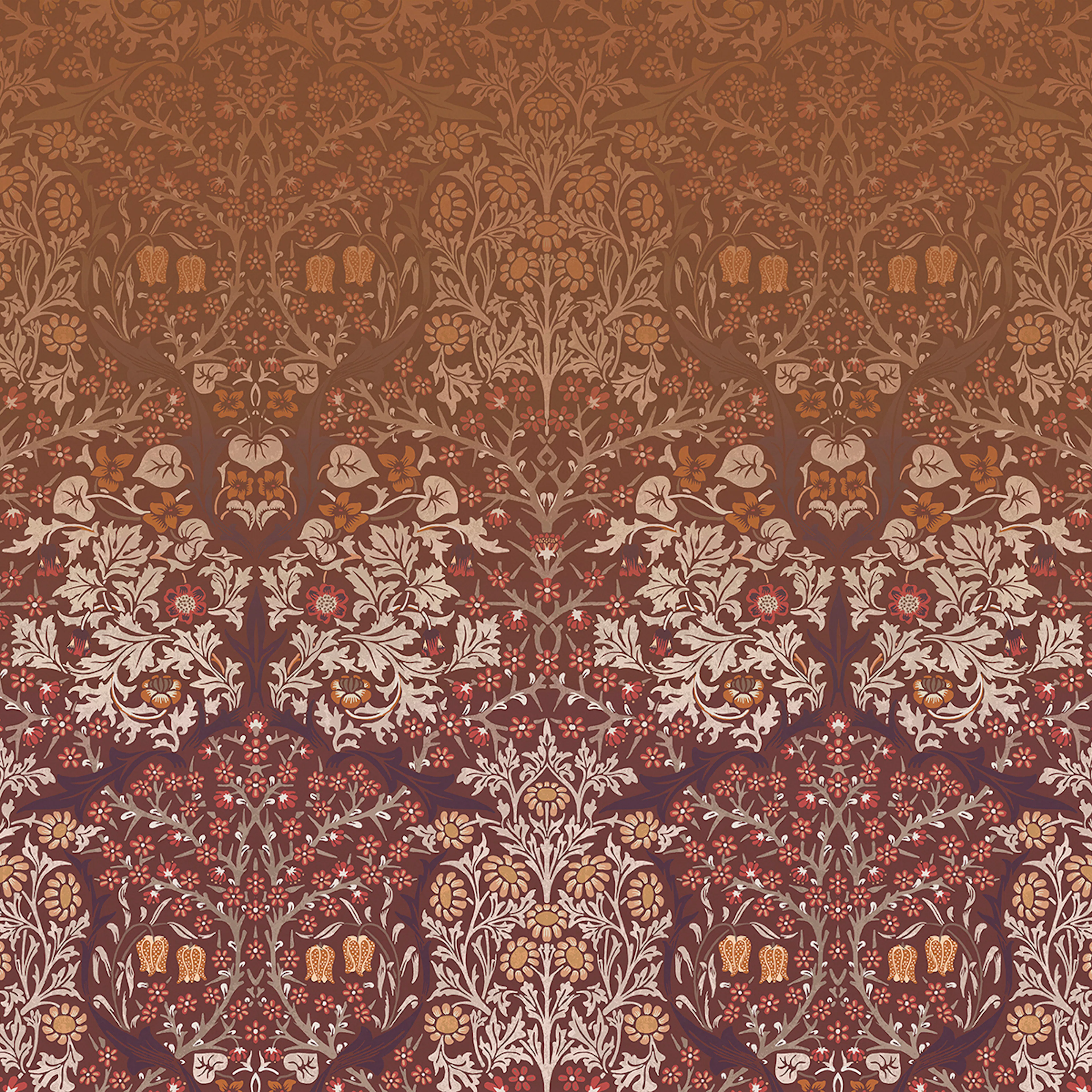 Fototapet William Morris At Home Blackthorn Red