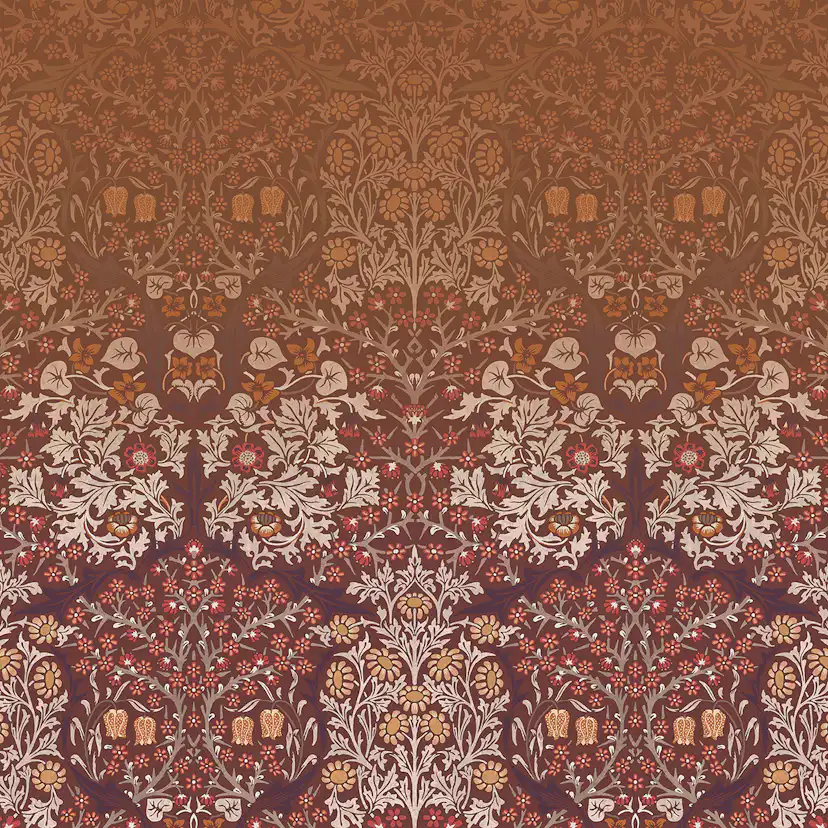 Fototapet William Morris At Home Blackthorn Red