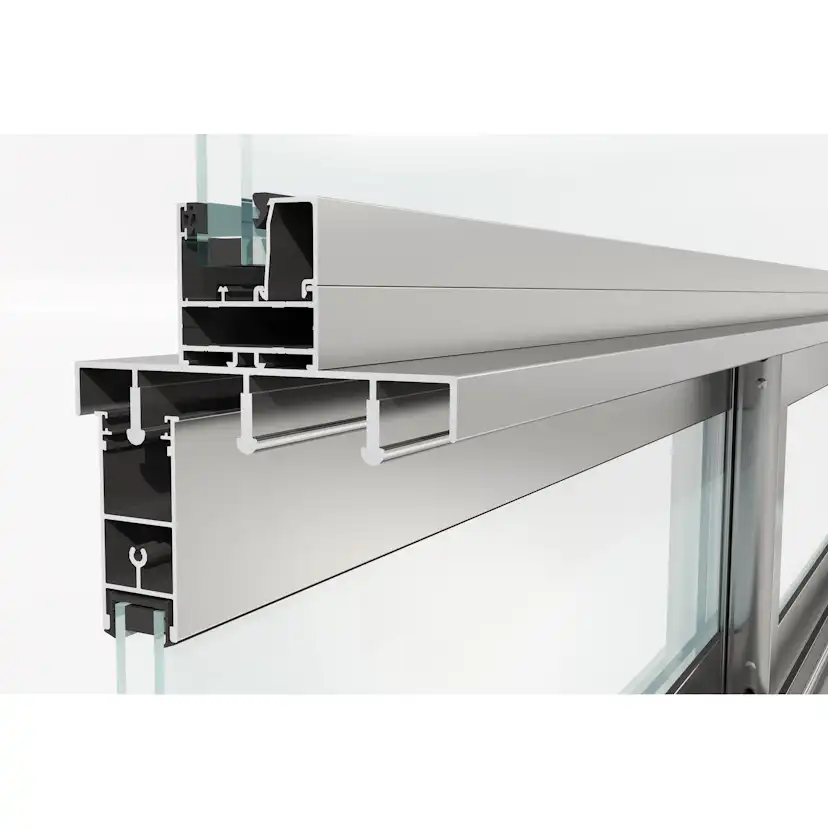 Skjutdörr med Överljus Landskap Robust Vår och Höst 3-del