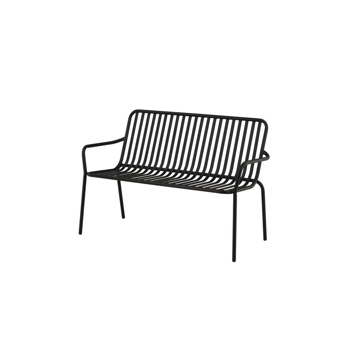 Peking Bench/sofa Aluminium - Black / Svart