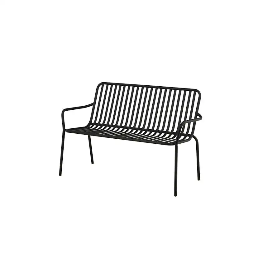 Peking Bench/sofa Aluminium - Black / Svart