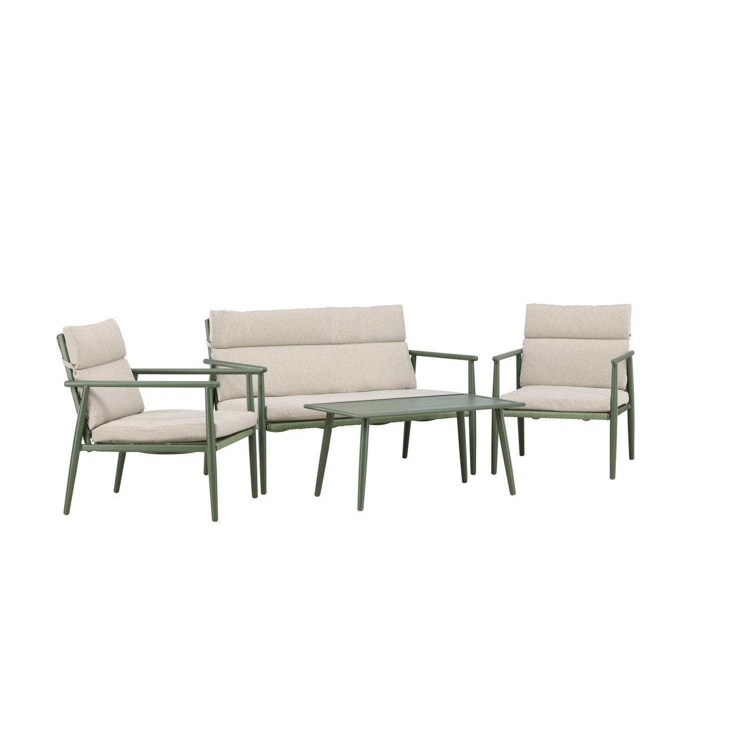 Mazzaro Sofa Set - Green / Beige Grön