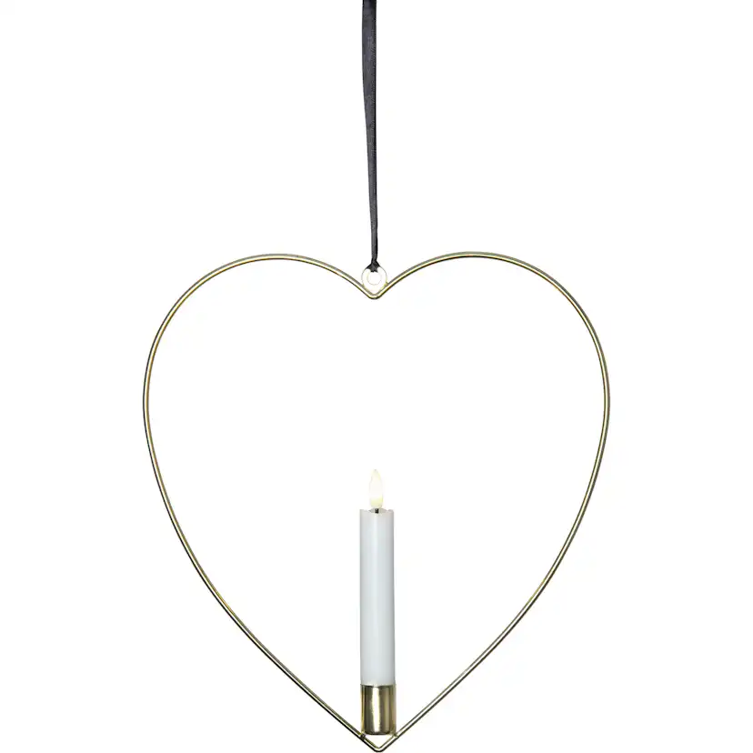 Inomhusdekoration Star Trading Flamme Heart Vägg