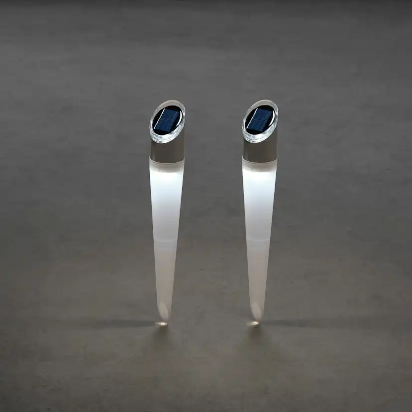 Solcellslampa Gnosjö Konstsmide Assisi Spjut Stående 2-pack