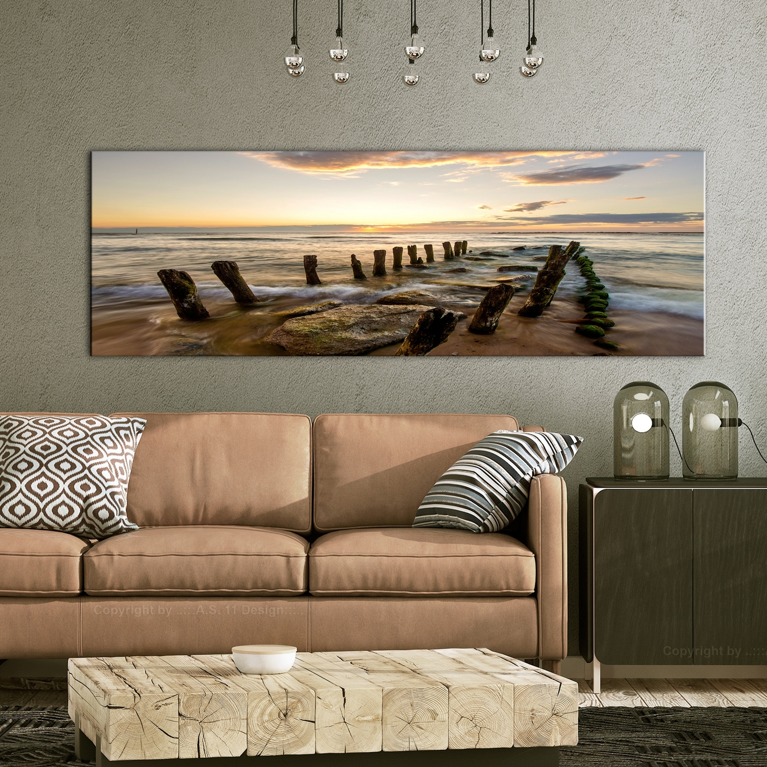 Tavla Arkiio Wooden Breakwaters