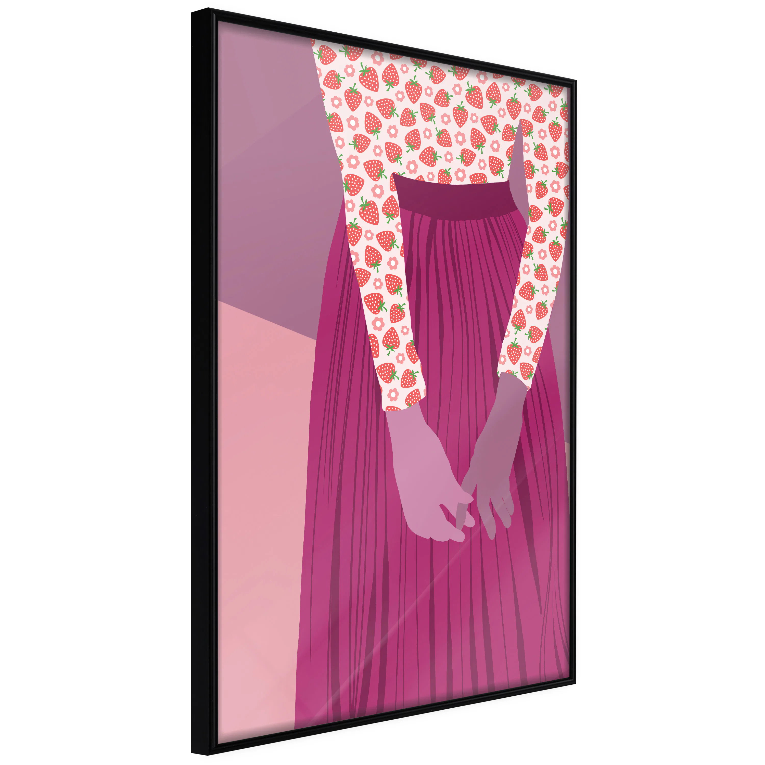 Poster Artgeist Affisch Strawberry Lady