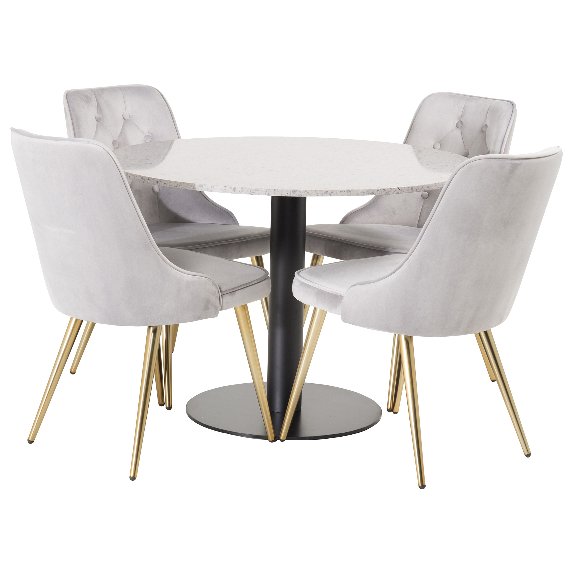 Matgrupp Venture Home Roxanna med 4 Vera Stolar