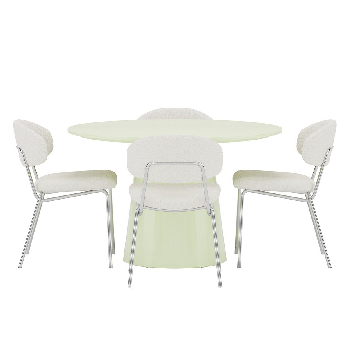 Matgrupp Venture Home Lanzo Ø120 cm med 4st Chico Stolar