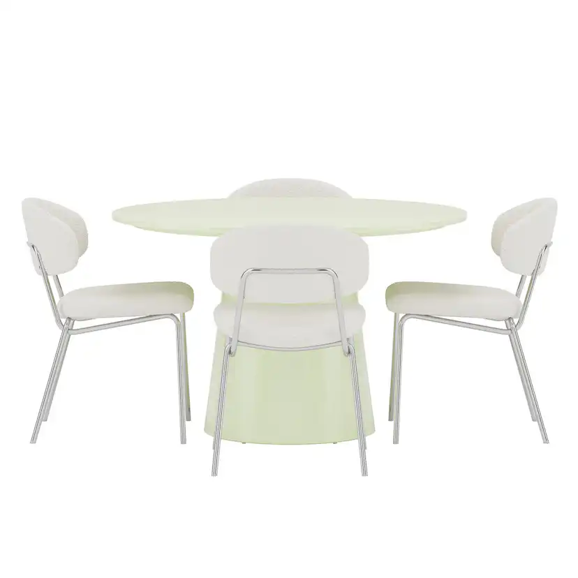 Matgrupp Venture Home Lanzo Ø120 cm med 4st Chico Stolar