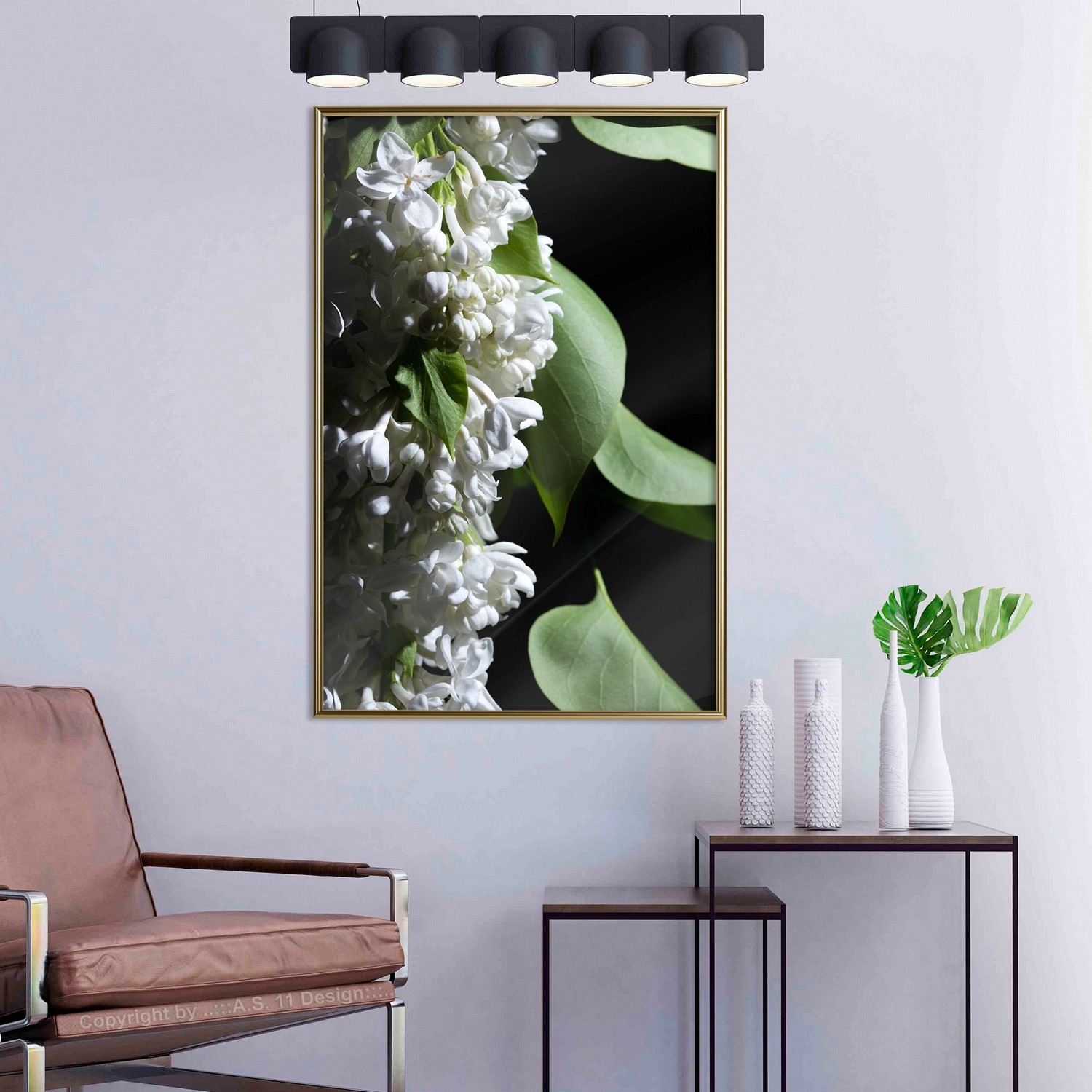 Affisch - Lilacs Detail [Poster] 20x30 Guld ram, 20x30 cm