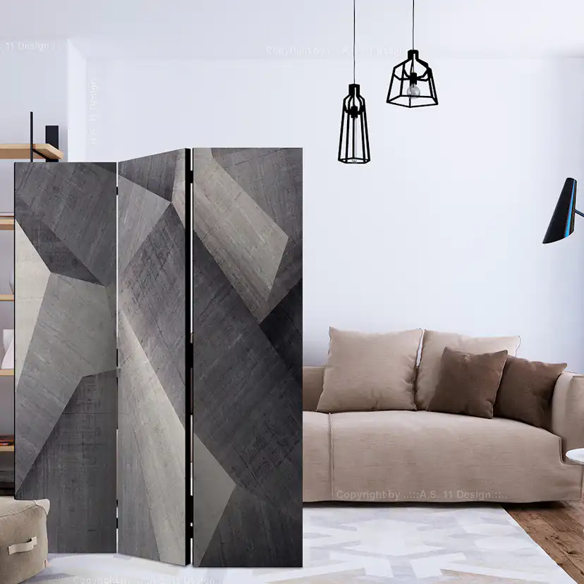 Rumsavdelare Skärmvägg Arkiio Abstract Concrete Blocks 135x172 cm