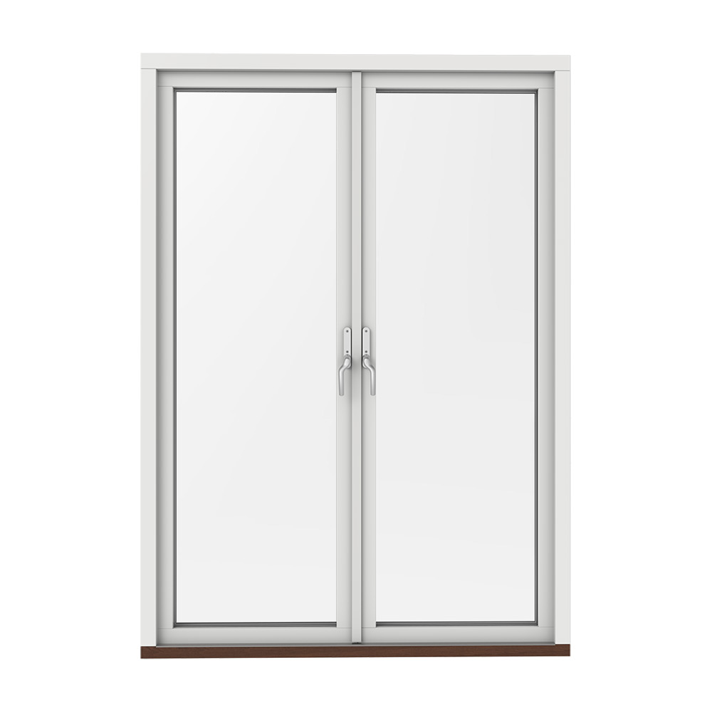 Parfönsterdörr Outline Helglasad 3-Glas Aluminium