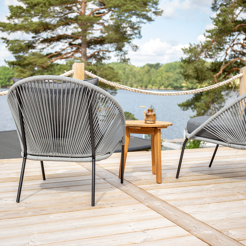 Loungeset Venture Home Chania Bord med 2 Lindos Loungestolar
