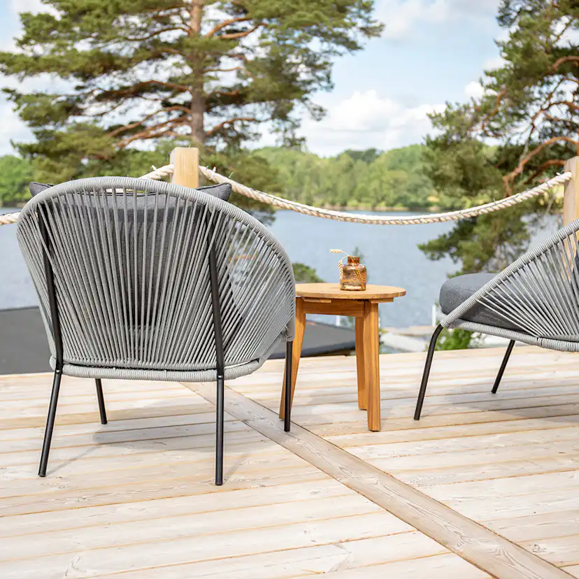 Loungeset Venture Home Chania Bord med 2 Lindos Loungestolar
