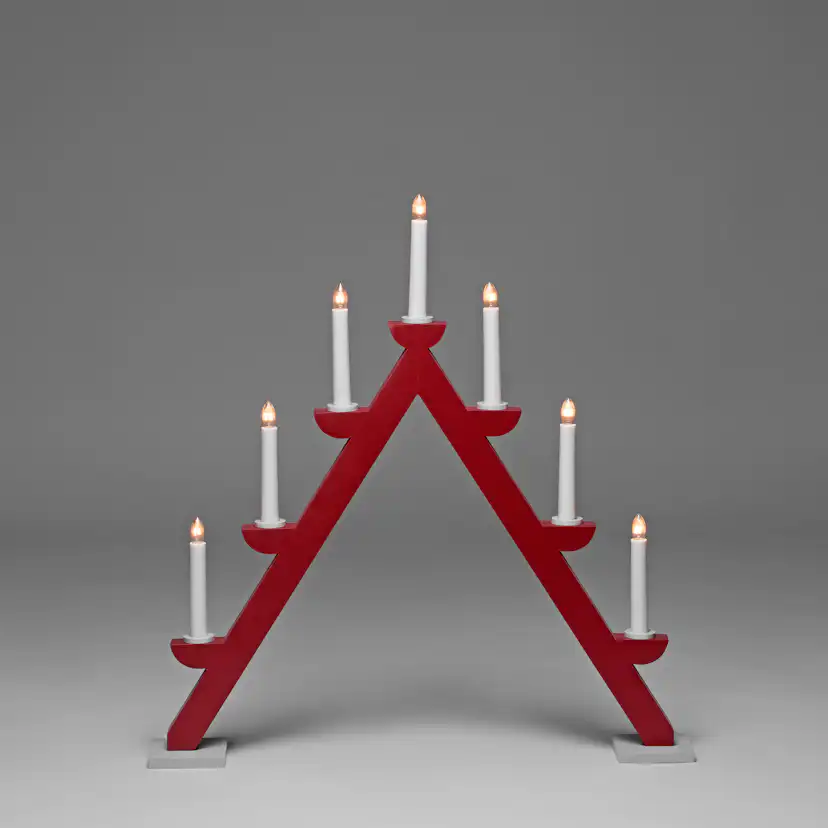 Adventsljusstake Gnosjö Konstsmide Trä 7L