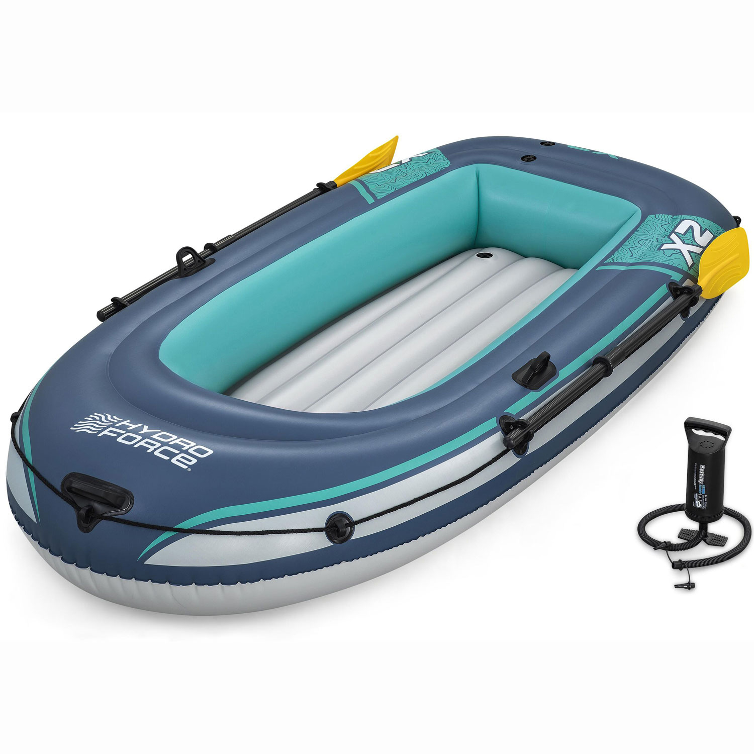 Gummibåt Bestway Hydro Force Treck X2 Set 232 x 118 cm