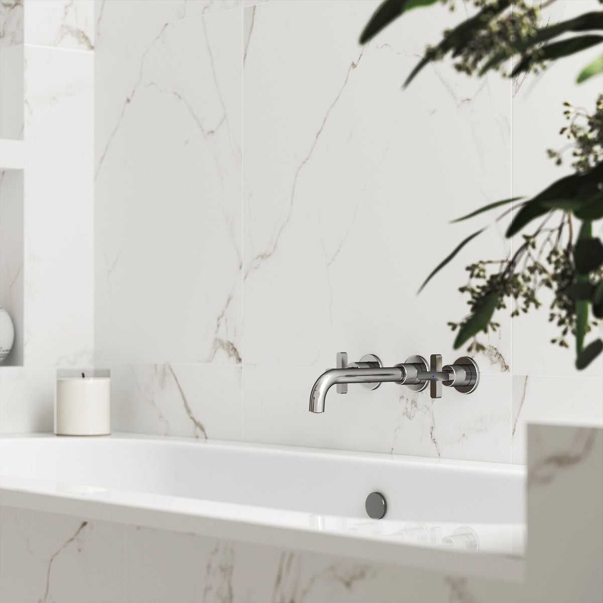 Klinker Carrara Marmor Matt 60x60
