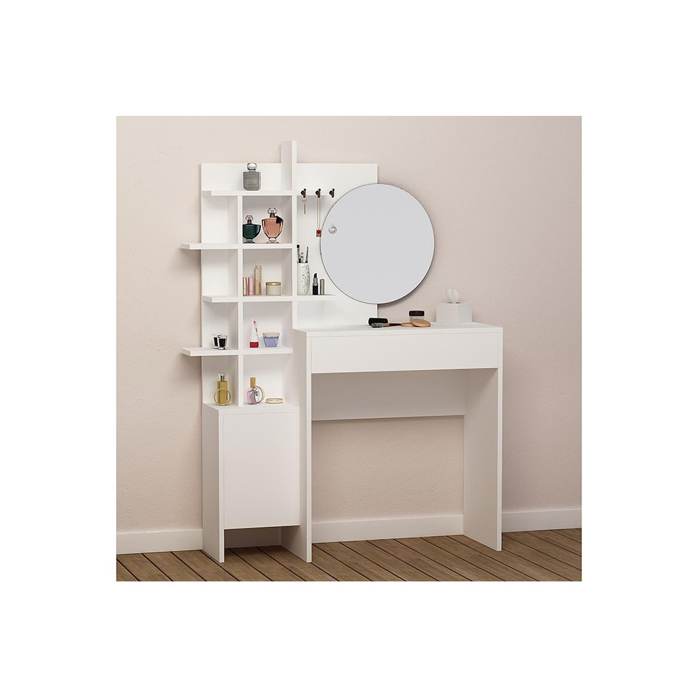 Sminkbord In Living Decortie med Förvaring och Spegel