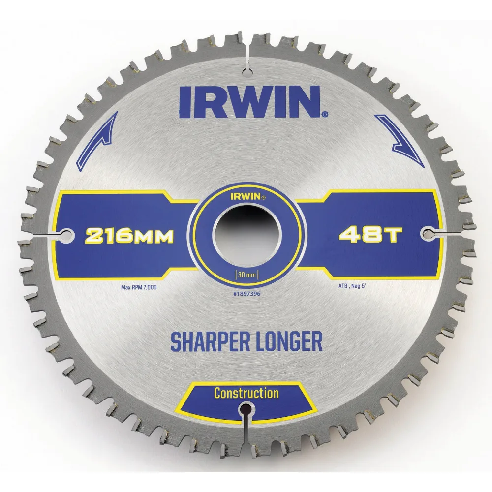 Sågklinga Irwin 216x30mm 48t 2,0mm