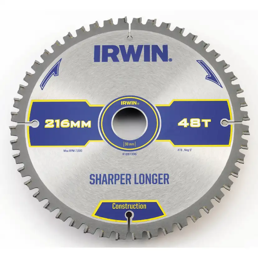 Sågklinga Irwin 216x30mm 48t 2,0mm