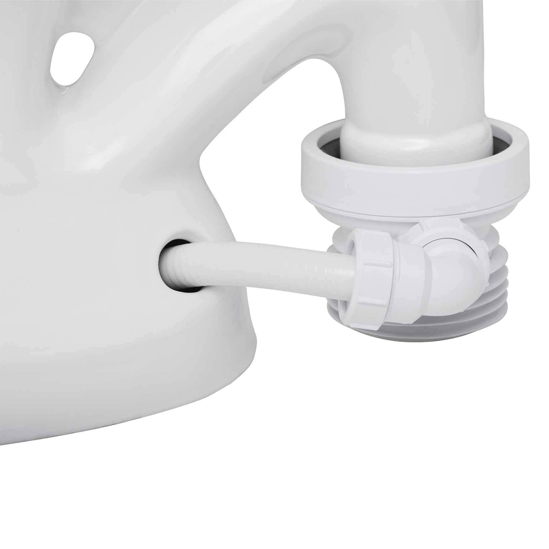 Snålspolande Toalettstol Wostman EcoFlush 1 L med WC-stos