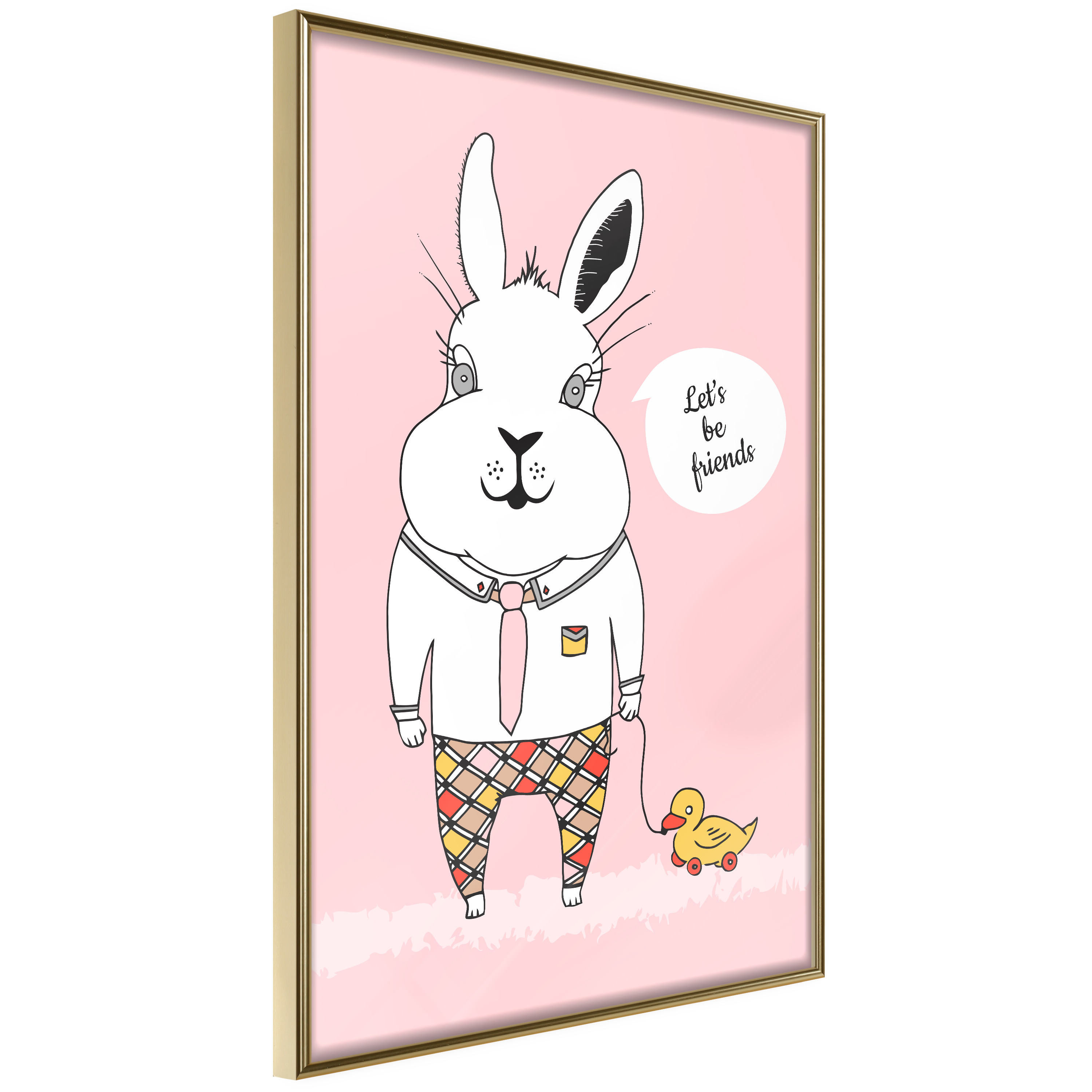 Poster Artgeist Affisch Rabbit's Friend