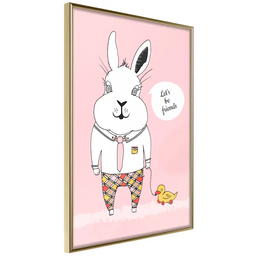 Poster Artgeist Affisch Rabbit's Friend