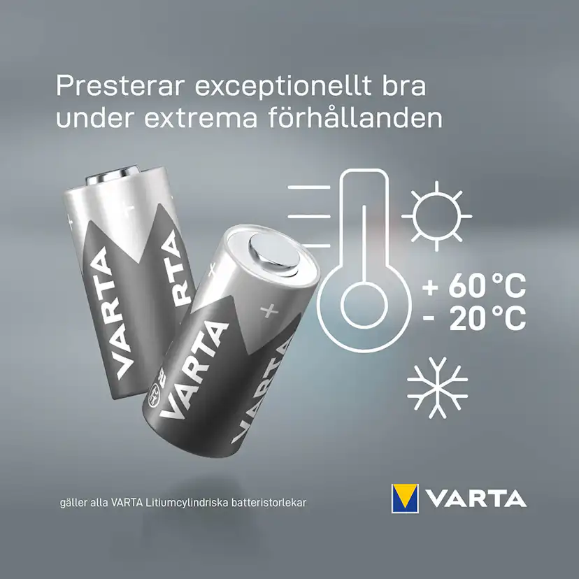 Batteri VARTA Litium CR2 1-Pack