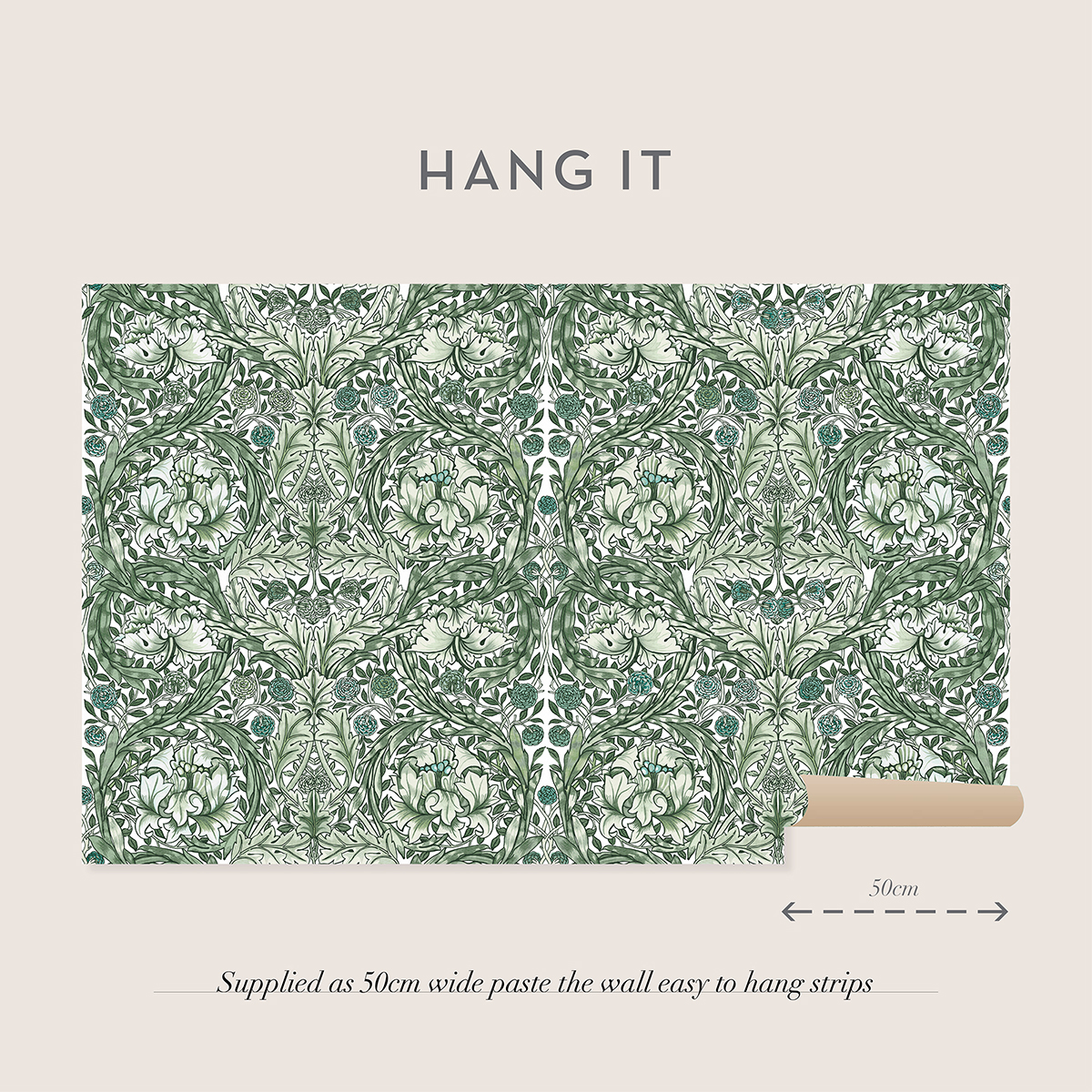 Fototapet William Morris At Home African Marigold Green