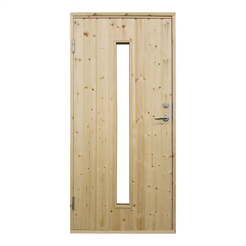 Ytterdörr Landskap Avlångt Glas Omålad