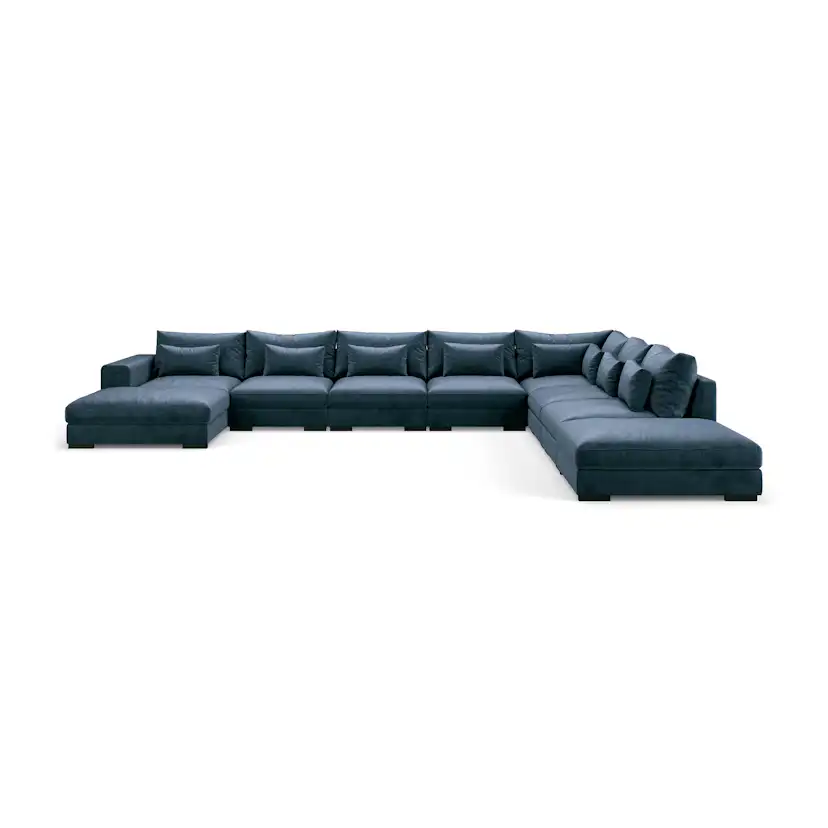 7-sitssoffa Scandinavian Choice Dubai U-formad Modulsoffa med Schäslong och Divan 527 cm