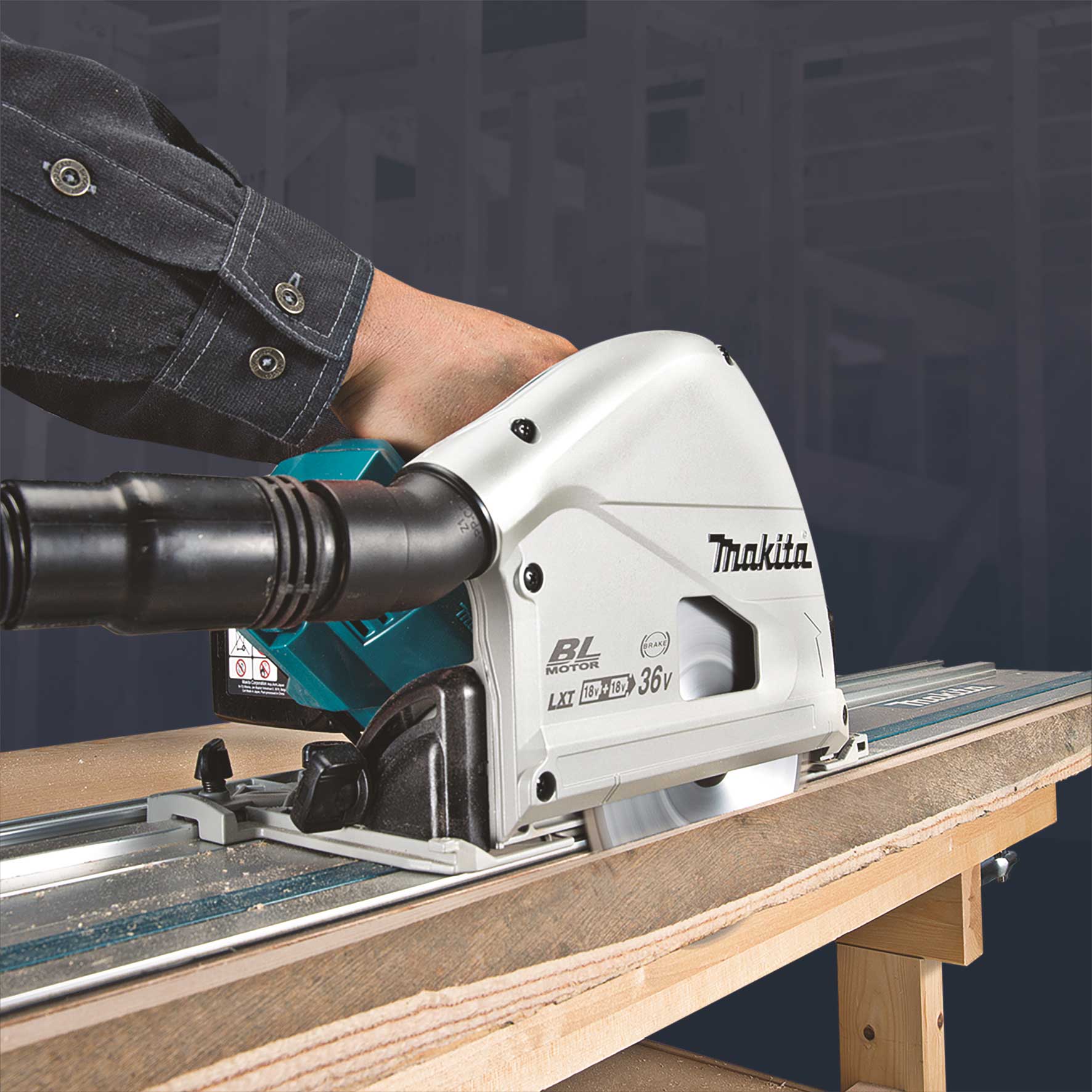 Sänksåg Makita LXT DSP600ZJ 2x18V utan Batteri