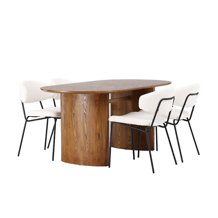 Matgrupp Venture Home Isolde med 4 Chico Stolar