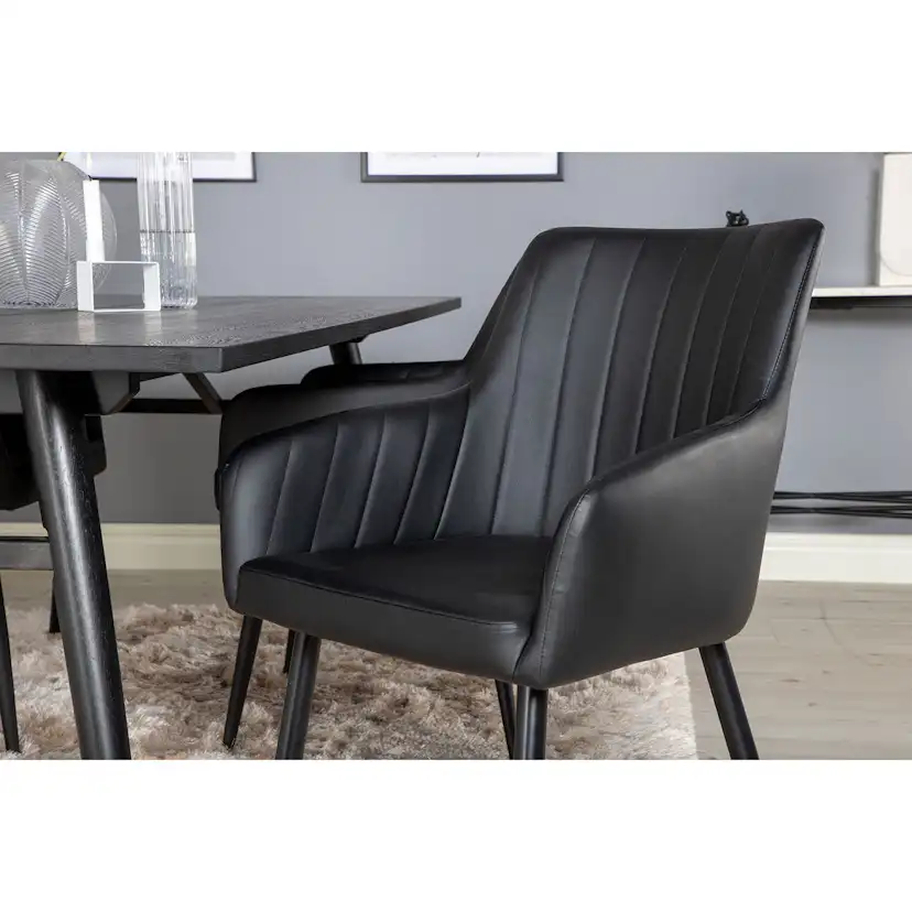 Matgrupp Venture Home Sleek med 4 Comfort stolar