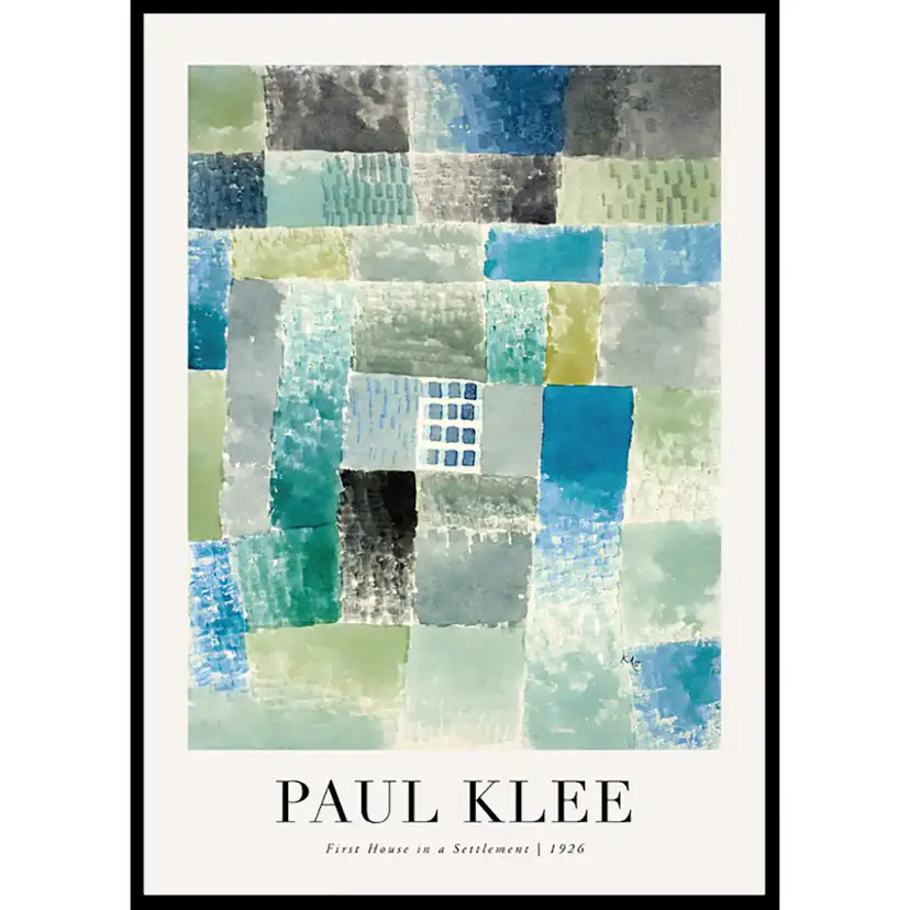 Poster Gallerix House In A Settlement 1926 By Paul Klee
