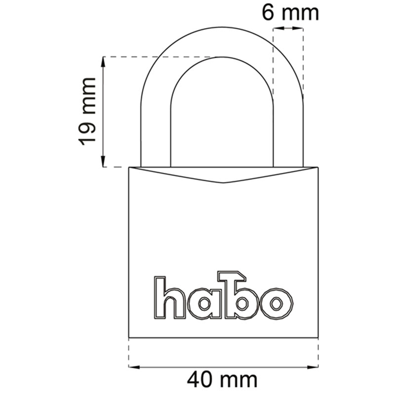 Hänglås Habo 903-1 Klass 1, 2-Pack
