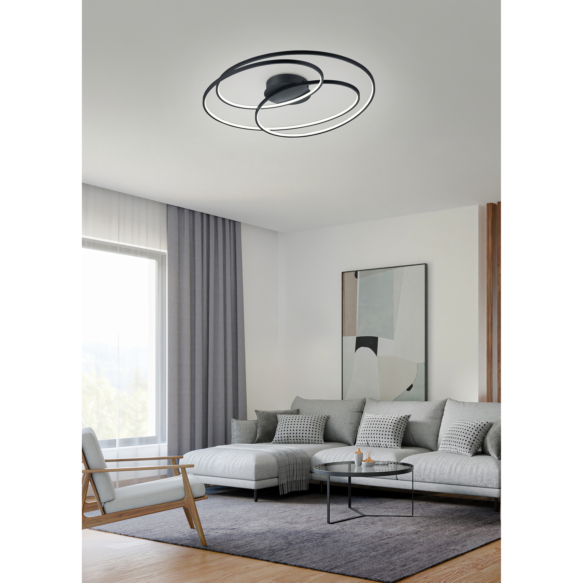 Plafond Trio Gale LED 80 cm