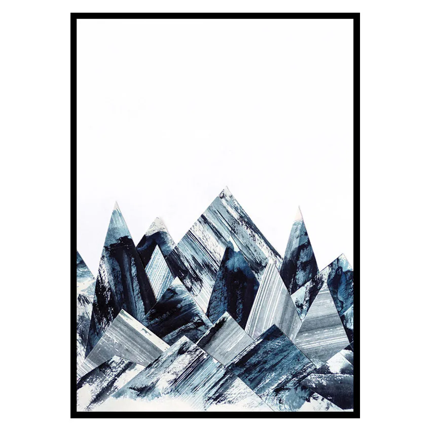 Poster Gallerix Abstract Paper Mountains