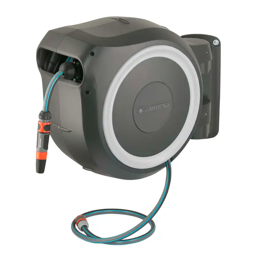 Bevattningspaket Gardena Slangbox XL 35 m Vit Med Vattenspridare & Sprinklerpistol