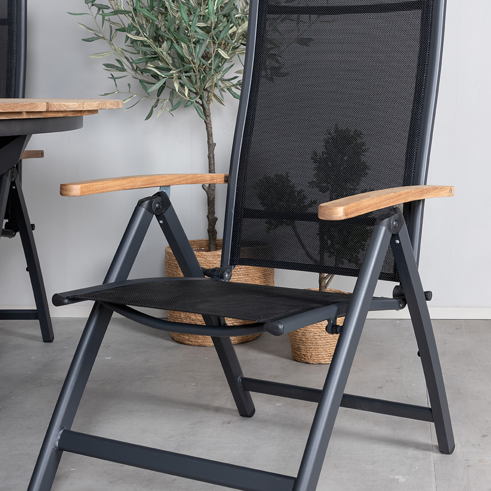 Matgrupp Venture Home Meya med 4 Perla Positionsstolar