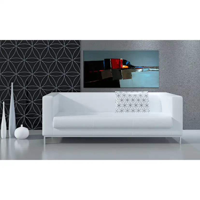 Handmålad Tavla Arkiio Abstrakt elefant 120x60