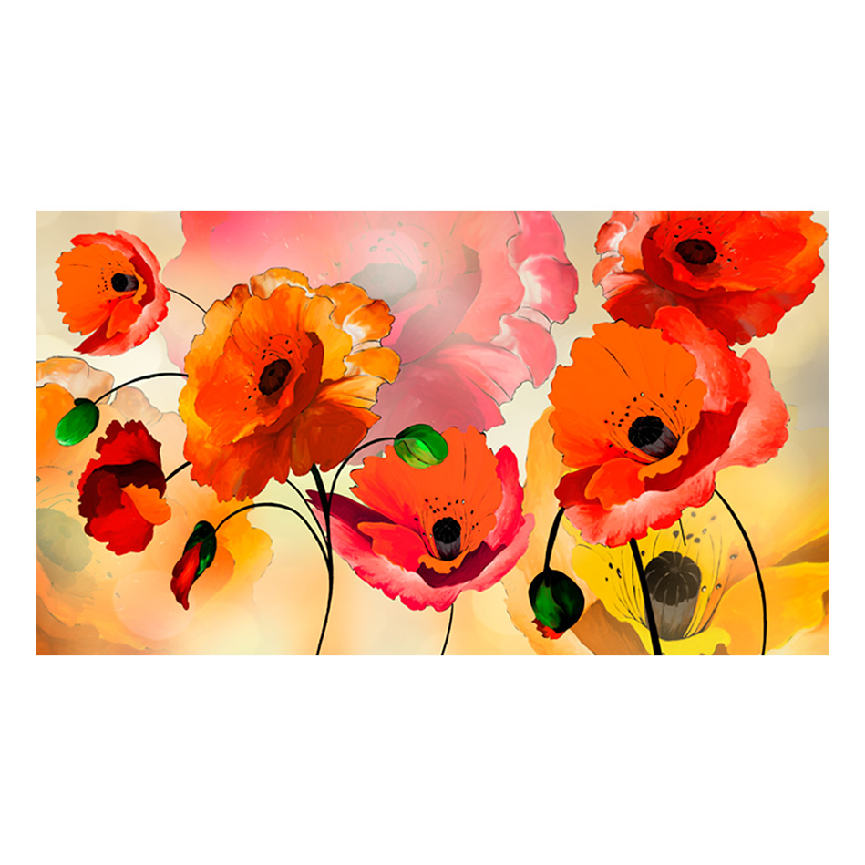 Fototapet XXL Arkiio Velvet poppies 500x280 cm