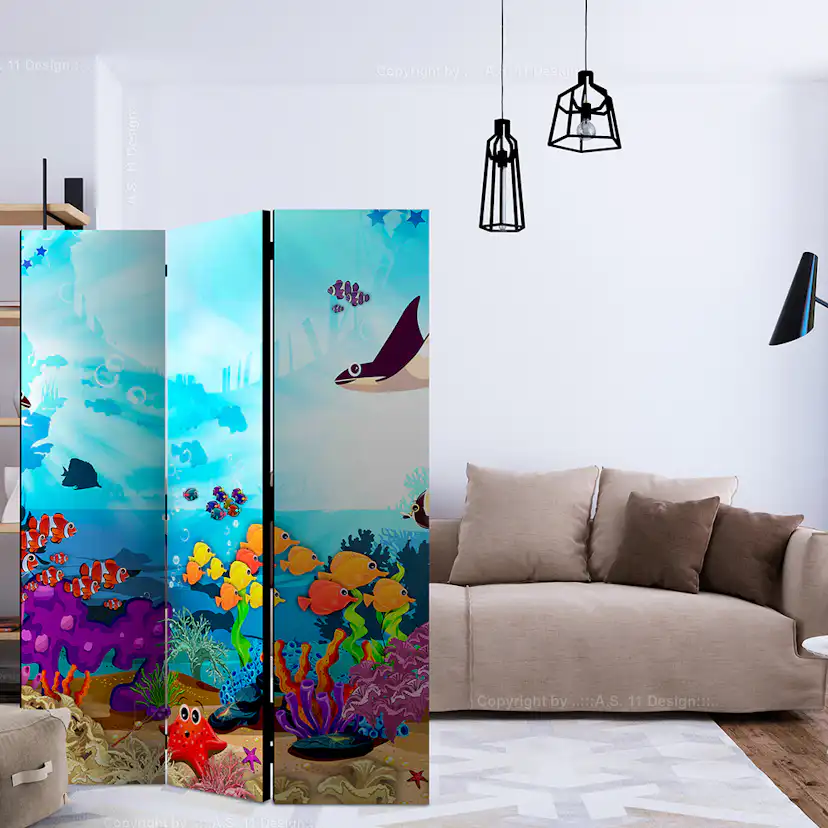 Rumsavdelare Arkiio Underwater Fun 135x172 cm
