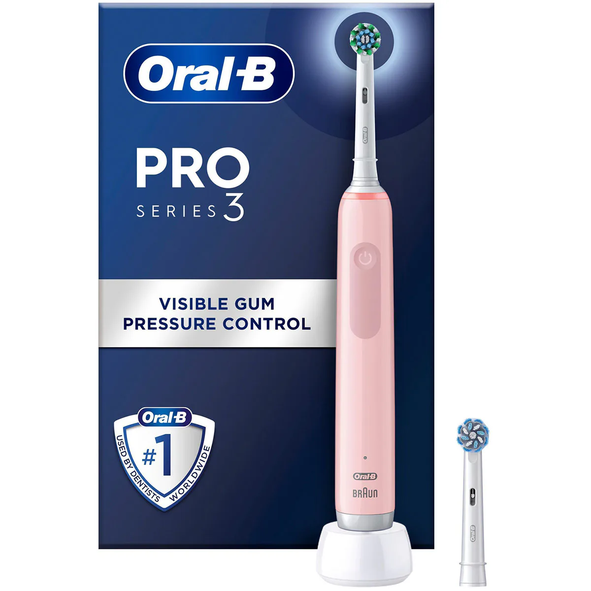 Eltandborste Oral-B Pro3 + Extra Refill