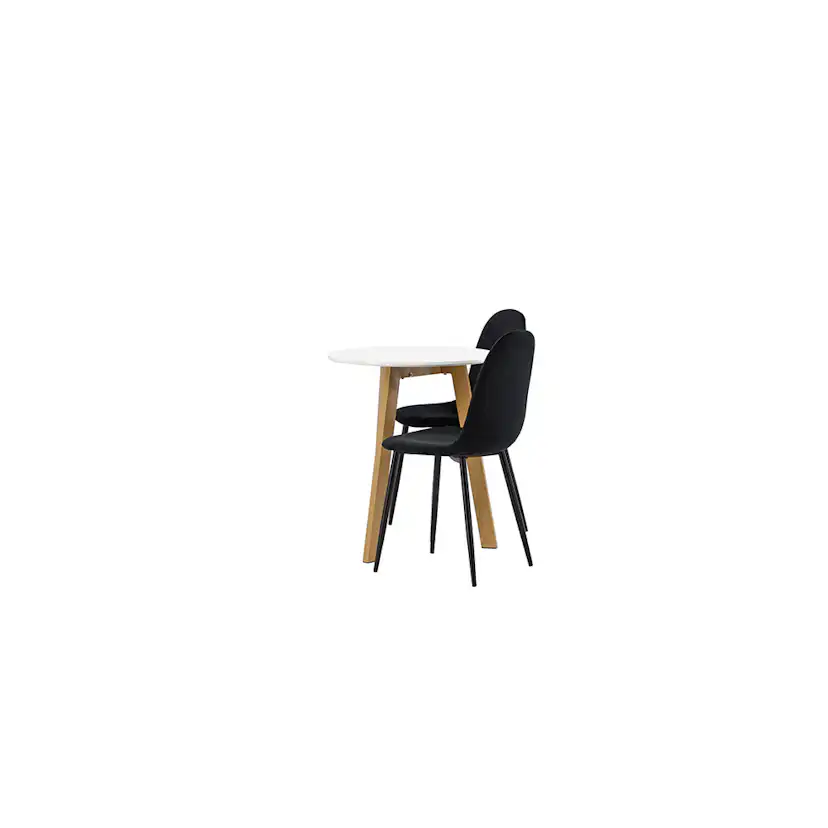 Matgrupp Venture Home Leonora Ø65 cm med 2 st Polar stolar