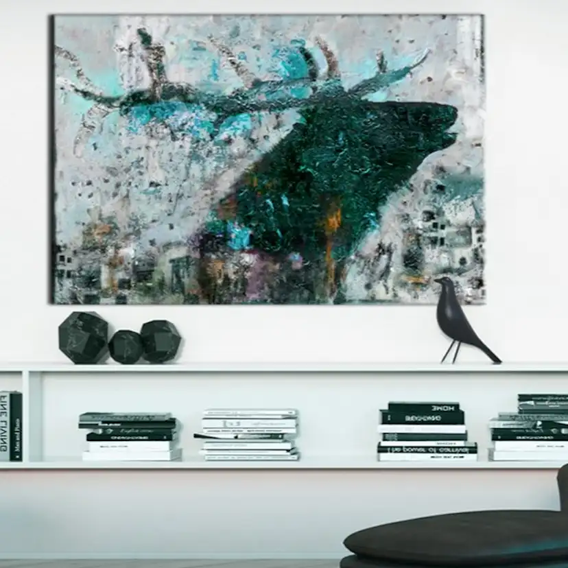 Tavla Arkiio Sapphire Deer 60x40